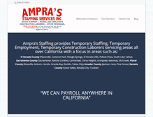 Tablet Screenshot of ampras-staffing.com